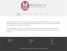 Tablet Screenshot of macbeth.com.au